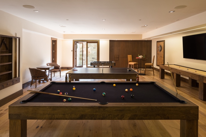 Game Room - Le Refuge - Jackson Hole, Wyoming - Luxury Villa Rental