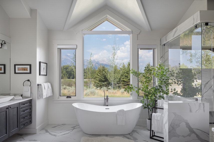 Primary Bathroom - Northern Exposure - Jackson, WY - Luxury Villa Rental