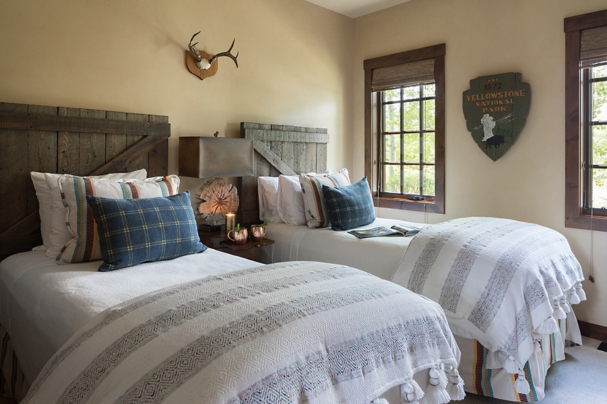 Guest Bedroom 1 - Shooting Star Cabin 02 - Teton Village, WY - Luxury Villa Rental