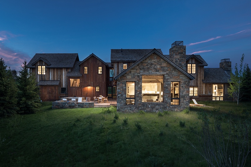 Back Exterior - Four Pines 12 - Teton Village, WY - Luxury Villa Rental