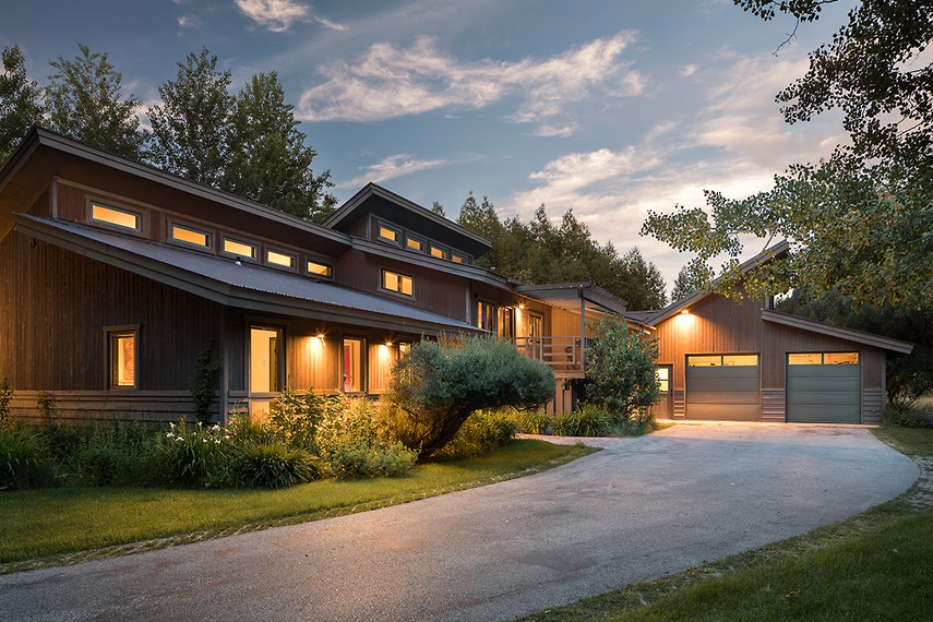 Front Exterior - Sundown - Jackson WY - Luxury Villa Rental