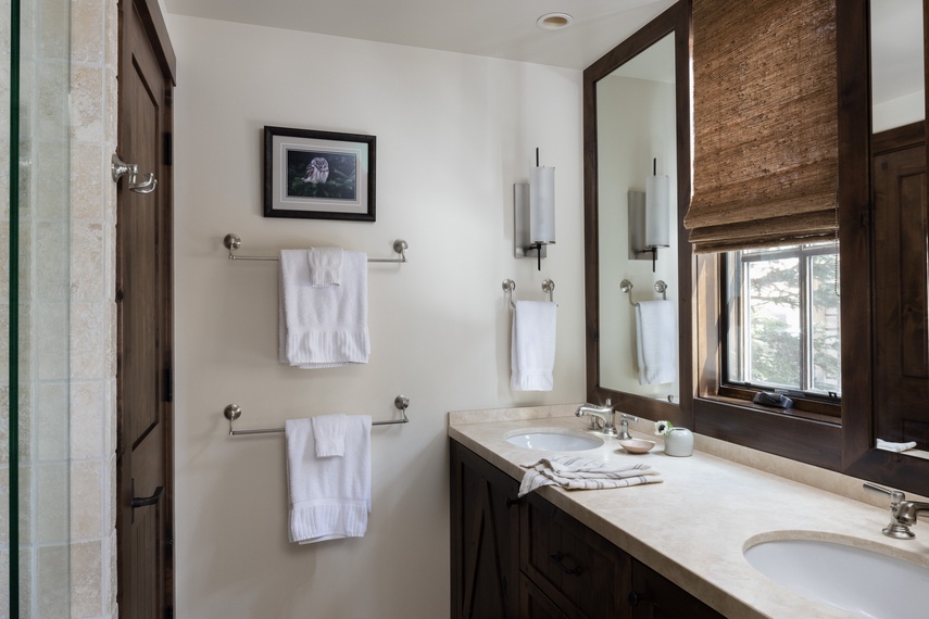 Guest Bedroom 1 Bathroom - Fish Creek Lodge 08 - Teton Village, WY - Luxury Villa Rental