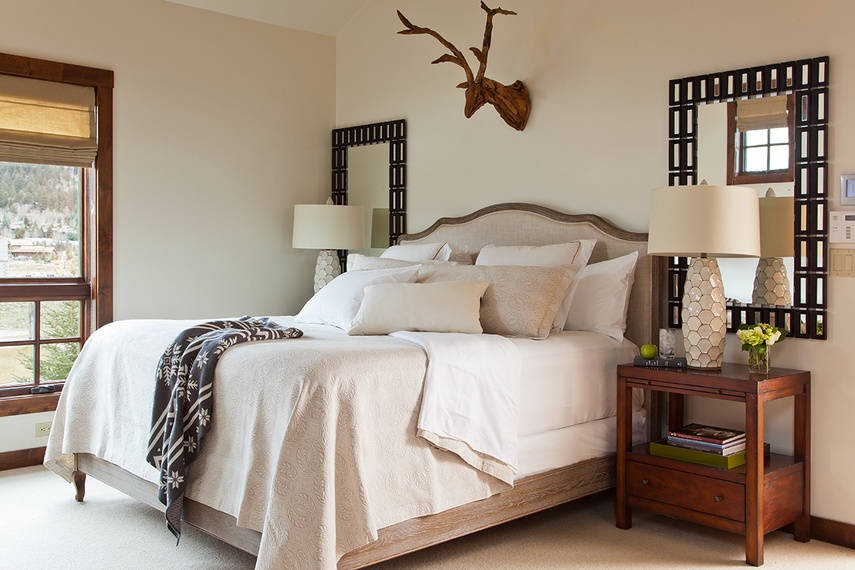 Primary Bedroom - Shooting Star Cabin 01 - Teton Village, WY - Luxury Villa Rental