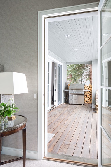 Deck Access off Primary Bedroom -  Pines Garden Home 4140 - Jackson Hole Luxury Villa Rental