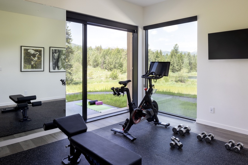 Gym - Eagle's Vantage - Wilson, Wyoming - Luxury Villa Rental