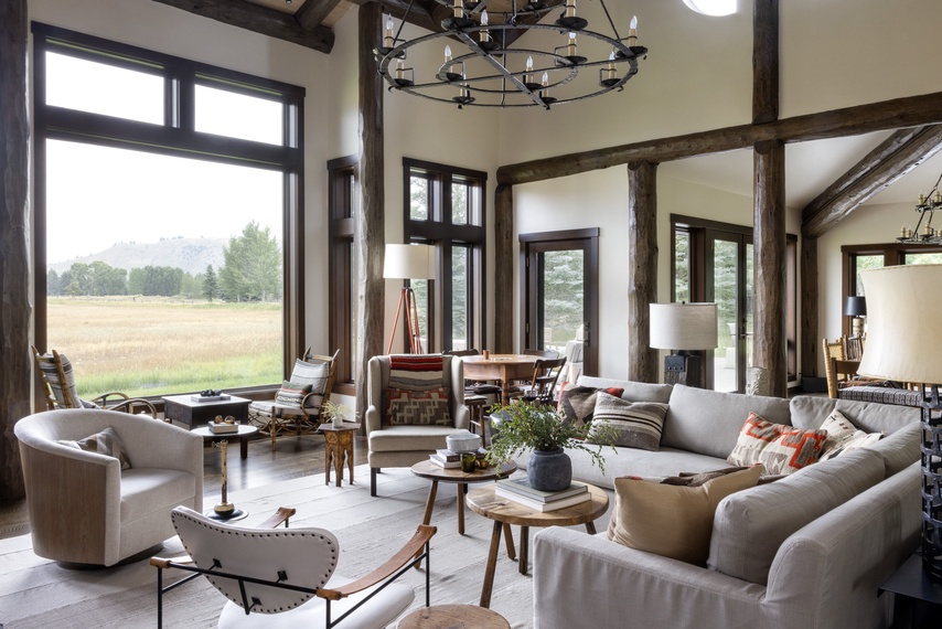 Great Room - Retreat on the Creek  - Jackson Hole, WY - Luxury Villa Rental