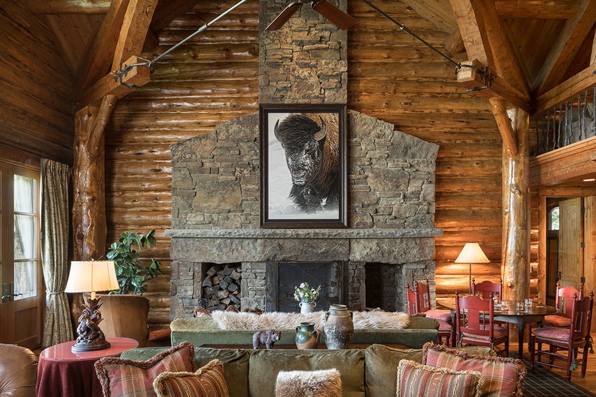 Great Room - Grizzly Wulff Lodge - Jackson Hole, WY - Private Luxury Villa Rental