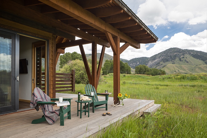 Deck Off Master Bedroom - Munger View - Jackson Hole, WY - Luxury Villa Rental