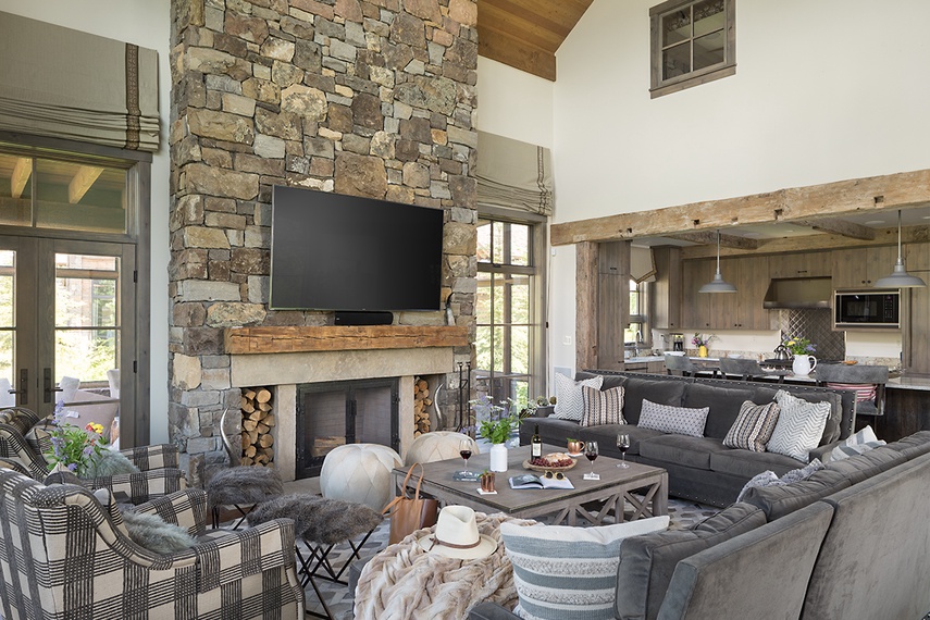 Great Room - Lodge at Shooting Star 03 - Teton Village, WY - Luxury Villa Rental