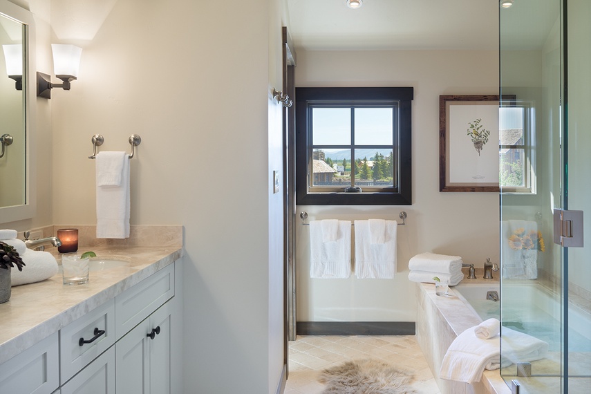 Guest Bedroom 4 Bathroom - Four Pines 12 - Teton Village, WY - Luxury Villa Rental