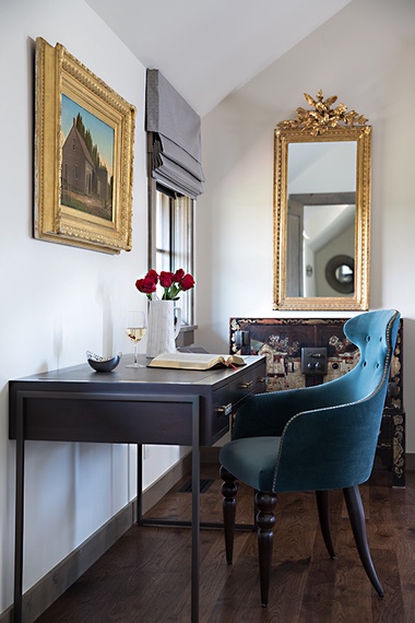 Primary Bedroom Desk - Fish Creek Lodge 63 - Teton Village, WY - Luxury Villa Rental