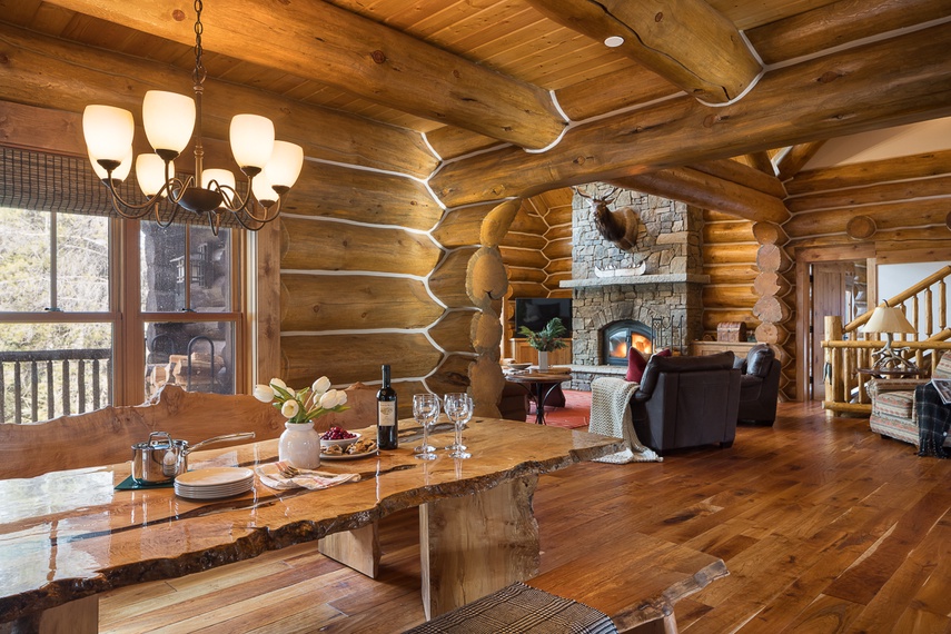Dining - Lost in the Woods - Wilson, WY - Luxury Villa Rental