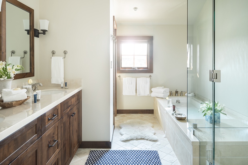 Junior Suite Bathroom - Four Pines 14 - Teton Village, WY - Luxury Villa Rental