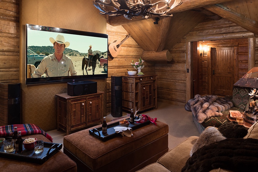 Theater - Royal Wulff Lodge - Jackson Hole, WY - Private Luxury Villa Rental