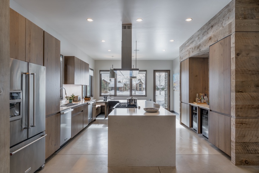 Kitchen - Randonnée Lodge - Teton Village, WY - Luxury Villa Rental