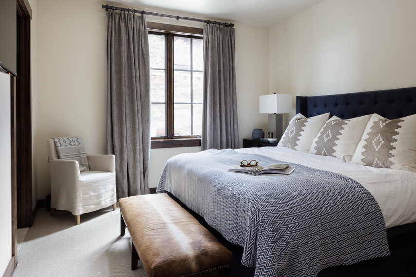 Guest Bedroom 1 - Fish Creek Lodge 08 - Teton Village, WY - Luxury Villa Rental