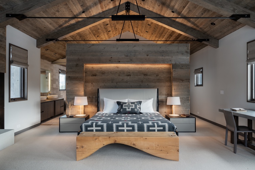 Primary Bedroom - Randonnée Lodge - Teton Village, WY - Luxury Villa Rental