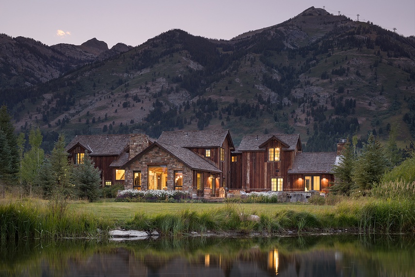 Back Exterior - Four Pines 77 - Teton Village, WY - Luxury Villa Rental