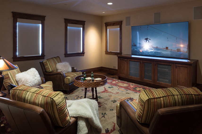 Media Room - Chateau on the West Bank - Jackson Luxury Villa Rental