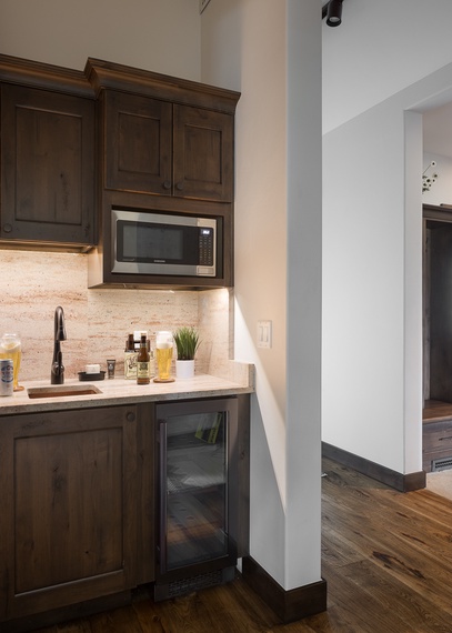 Wet Bar Near Guest Bedroom 2 - Northern Exposure - Jackson, WY - Luxury Villa Rental