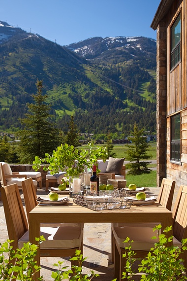 Outdoor Dining - Shooting Star Cabin 01 - Teton Village, WY - Luxury Villa Rental