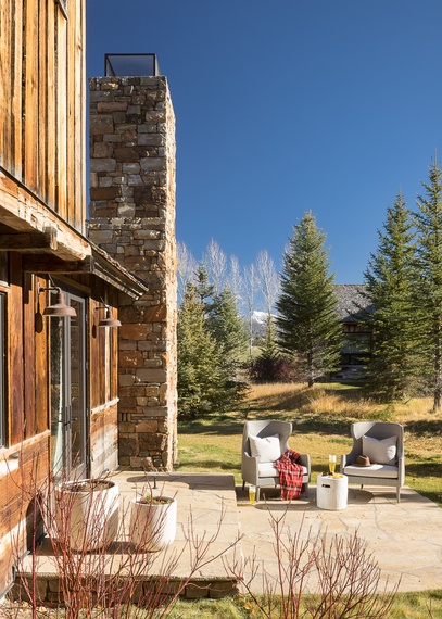 Patio - Four Pines 77 - Teton Village, WY - Luxury Villa Rental