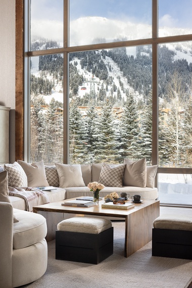 Great Room - Fish Creek Lodge 04 - Teton Village, WY - Luxury Villa Rental