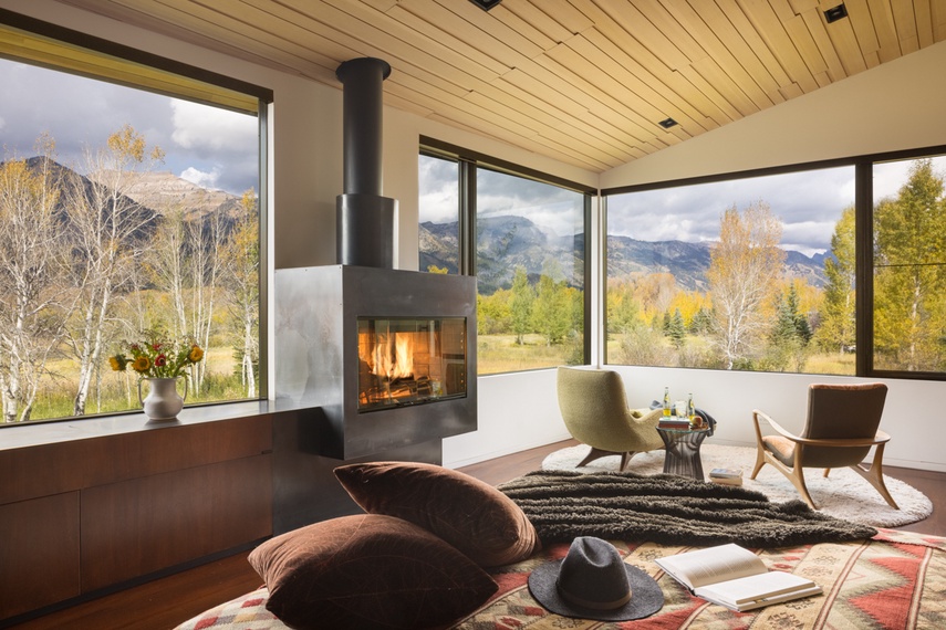 Primary Bedroom - Wilderness Meadow - Jackson Hole, WY - Private Luxury Villa Rental