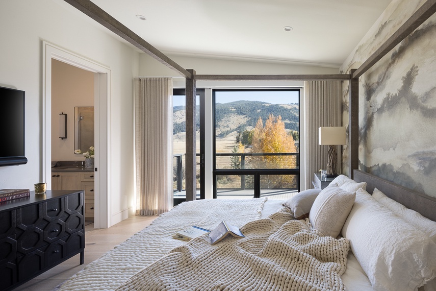 Primary Bedroom - Hidden Hollow 304 - Jackson, WY - Luxury Villa Rental
