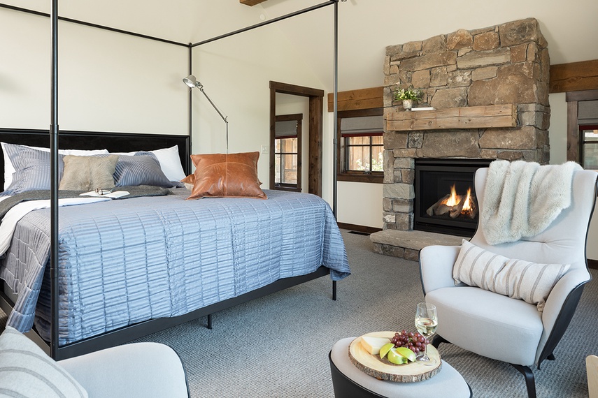 Primary Bedroom - Fish Creek Lodge 11 - Teton Village, WY - Luxury Villa Rental
