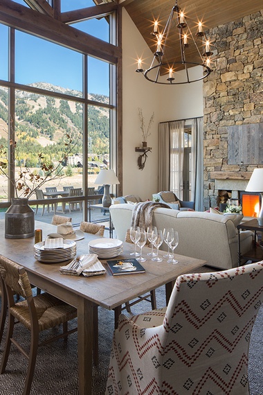 Great Room - Lodge at Shooting Star 01 - Teton Village, WY - Luxury Villa Rental
