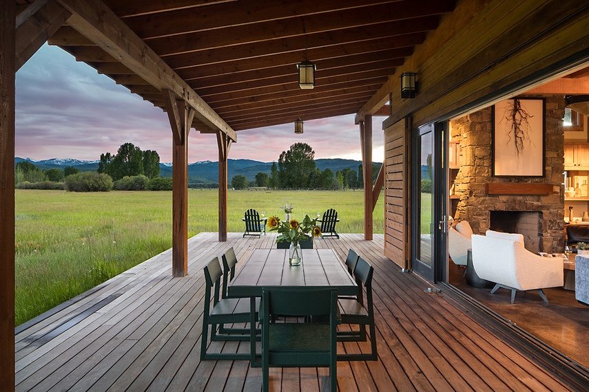 Outdoor Dining - Munger View - Jackson Hole, WY - Luxury Villa Rental