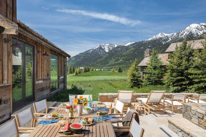 Outdoor Dining - Four Pines 12 - Teton Village, WY - Luxury Villa Rental