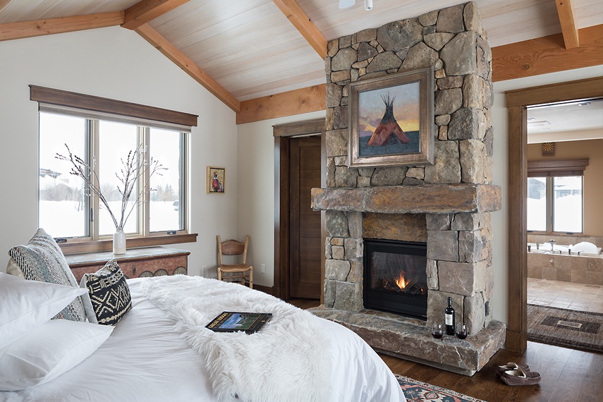 Primary Bedroom - Paintbrush Retreat - Jackson Hole, WY - Luxury Villa Rental