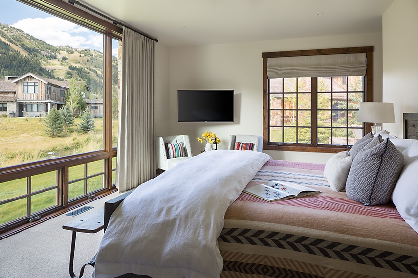 Guest Bedroom 01 - Four Pines 07 - Teton Village, WY - Luxury Villa Rental