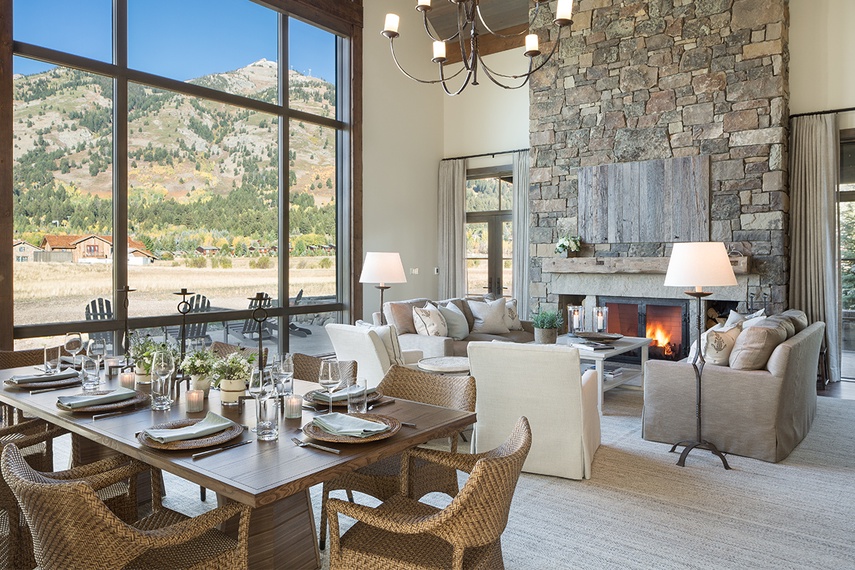 Great Room - Lodge at Shooting Star 04 - Teton Village, WY - Luxury Villa Rental
