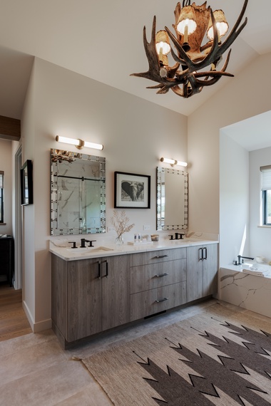 Primary Bathroom - Oatgrass Escape - Jackson, WY - Luxury Villa Rental