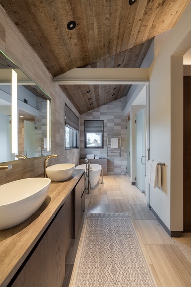 Primary Bathroom - Randonnée Lodge - Teton Village, WY - Luxury Villa Rental
