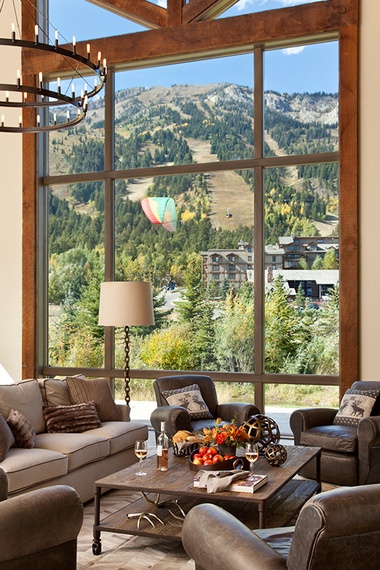 Great Room - Fish Creek Lodge 02 - Teton Village, WY - Luxury Cabin Rental