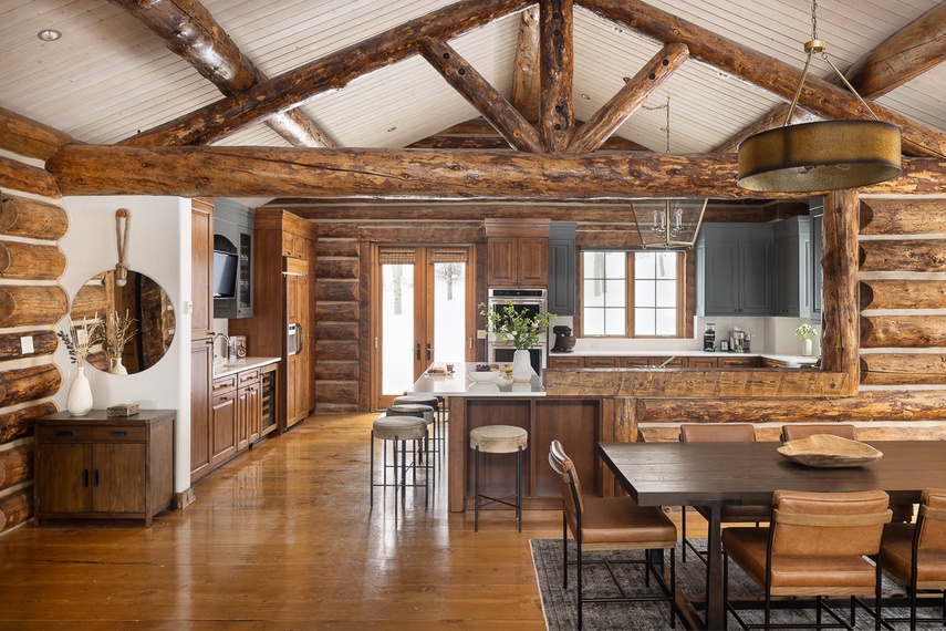 Kitchen and Dining - Rodeo Ridge - Jackson WY - Luxury Villa Rental