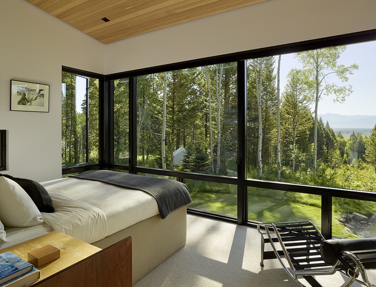 Primary Bedroom - Main House - Fish Creek Compound - Wilson, WY - Luxury Villa Rental