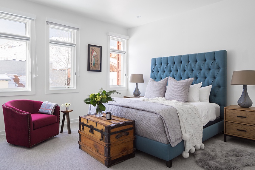 Primary Bedroom -  Pied a Terre on Pearl - Downtown Jackson Luxury Villa Rental