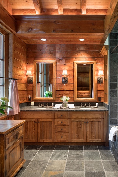 Loft Bathroom - Grizzly Wulff Lodge - Jackson Hole, WY - Luxury Villa Rental