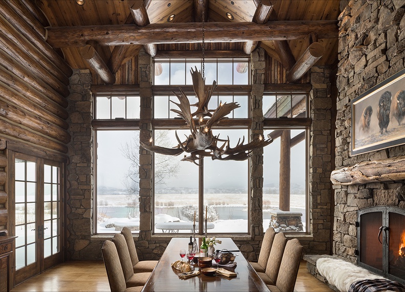 Dining - Phillips Ridge - Jackson, WY - Luxury Villa Rental