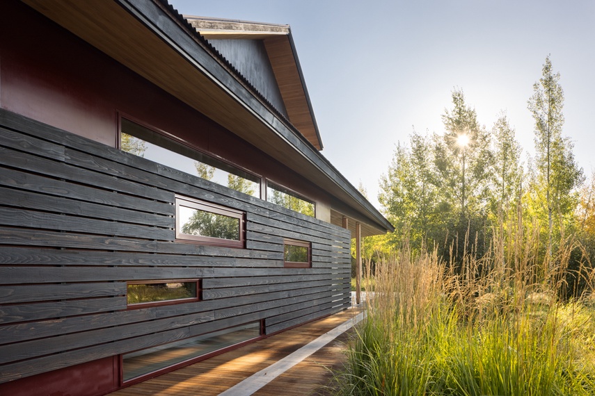 Main House Side View - Wilderness Meadow - Jackson Hole, WY - Private Luxury Villa Rental