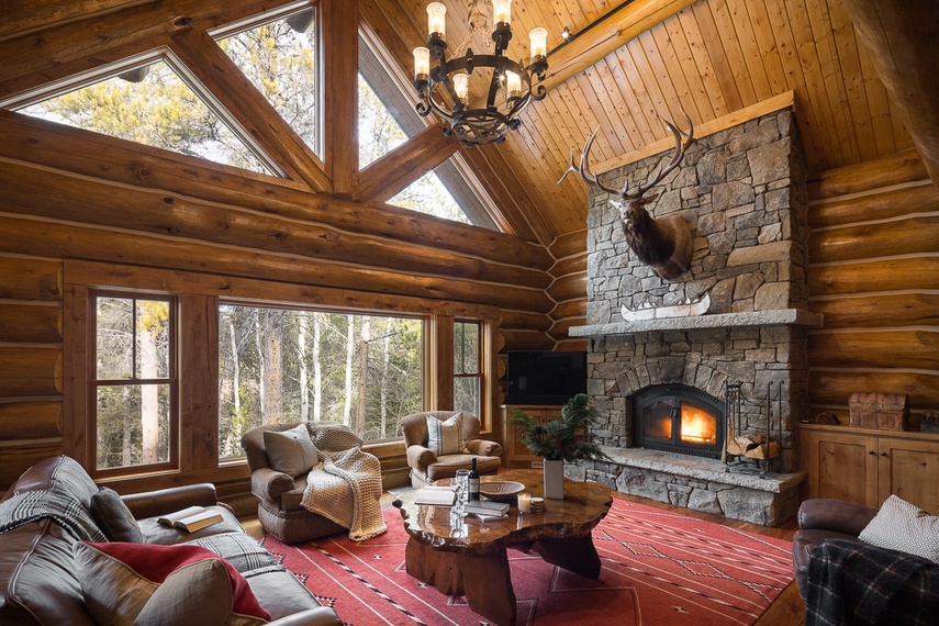Great Room - Lost in the Woods - Wilson, WY - Luxury Villa Rental