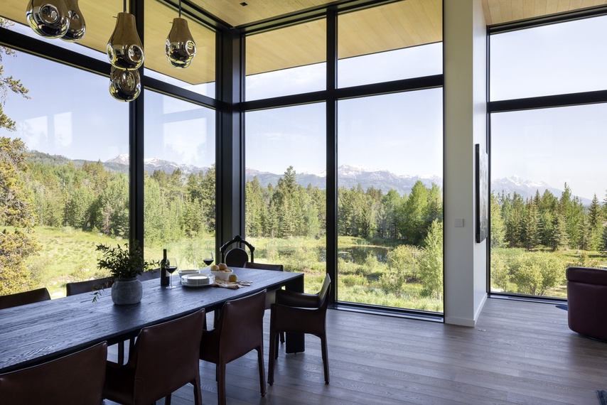 Dining - Eagle's Vantage - Wilson, Wyoming - Luxury Villa Rental