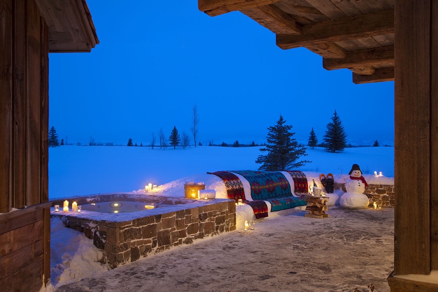 Hot Tub - Shooting Star Cabin 04 - Teton Village, WY - Luxury Villa Rental