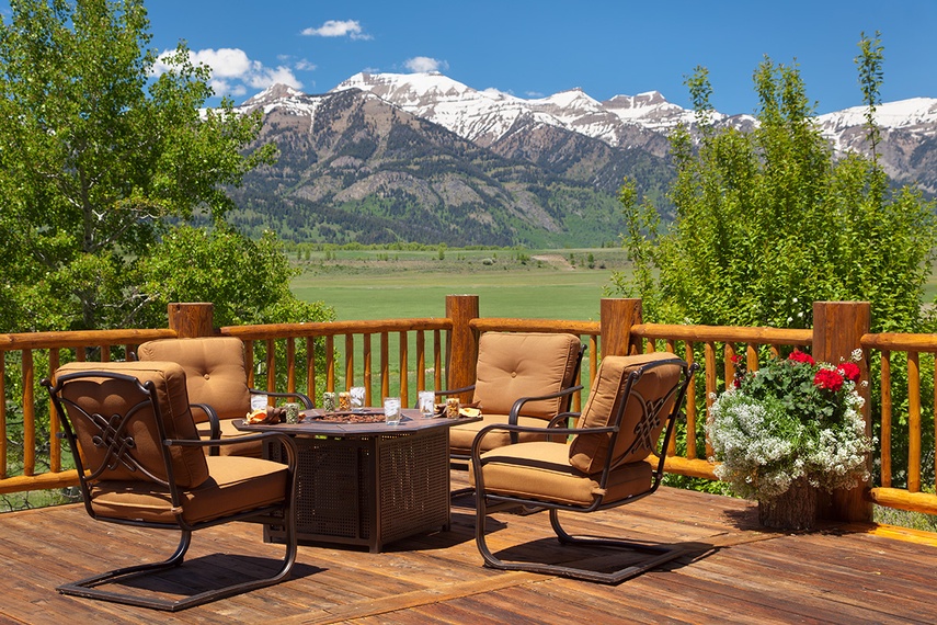 Deck - Home on the Range - Jackson Hole, WY - Luxury Villa Rental