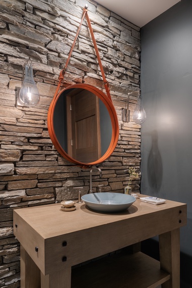 Powder Room - Randonnée Lodge - Teton Village, WY - Luxury Villa Rental